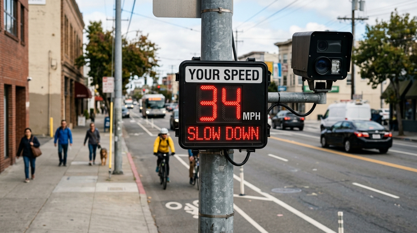 Automated speed enforcement on a high-injury urban corridor